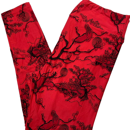 Leggings lularoe rosso - leggings,