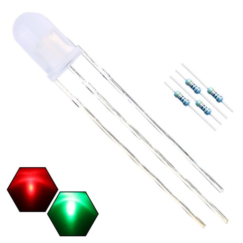 100pcs 5mm luci - e, verdi