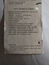 Honda Sh 50 Libretto No Vespa 