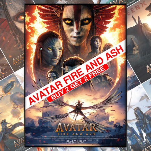 Poster film avatar fuoco - avatar, e