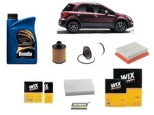 Kit Tagliando Filtri per Fiat Sedici 2.0 Multijet 4x4 99 Kw 135 Hp + 5 Litri Oil