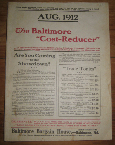 1912 catalog baltimore - 1912, catalog,
