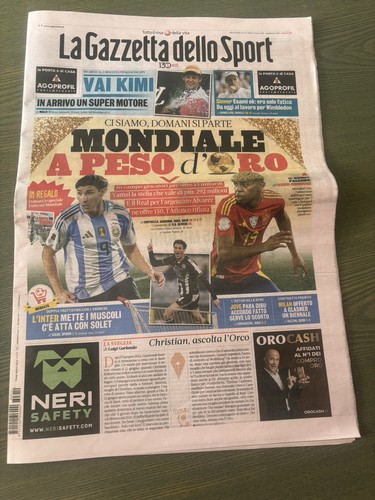 Giornale calcio giugno - calcio, 10