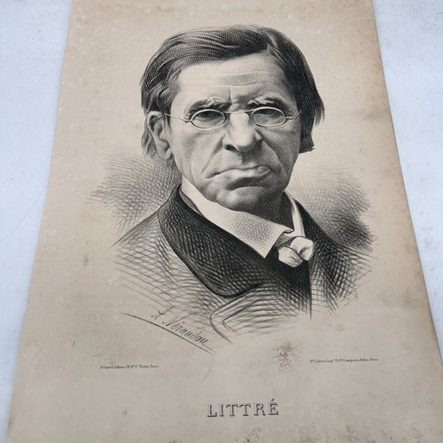 Stampa ritratto littré - stampa,
