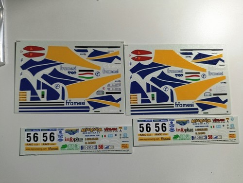 Decals fiat punto s1600 - 1/43,