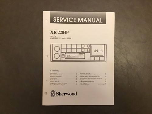 Sherwood 2204p manuale di - sherwood,