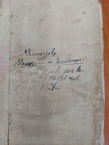 Manoscritto 1921 - manoscritto,