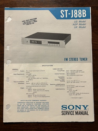 Sony j88b sintonizzatore - sony,