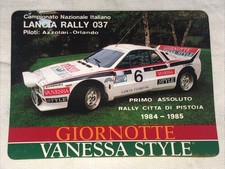 LANCIA RALLY 037- CAMPIONATO NAZIONALE ITALIANO 1984-ADESIVO
