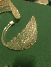 Vetro Di Murano Ricambio Per Lampadario Foglia Bassa , Trasparente Grande 