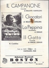 IL CAMPANONE - I GIOCATORI - LA PEPPINA - IL GATTO # SPARTITO - R. Castellina