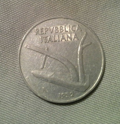 Moneta lire spiga 1952 - moneta,