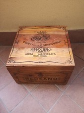 Scatola Contenitore In  legno originale vino marca Bersano  per 6 bottiglie