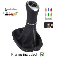 Pomello cambio per Mercedes W203 S203 CL203 00-04 cuffia LED cucitura argento 41