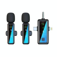 H65 Microfono Lavalier Wireless 3 in 1 Doppio per Telecamera Sportiva