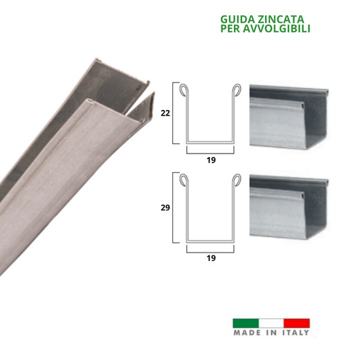 Guide ferro zincato - guide,