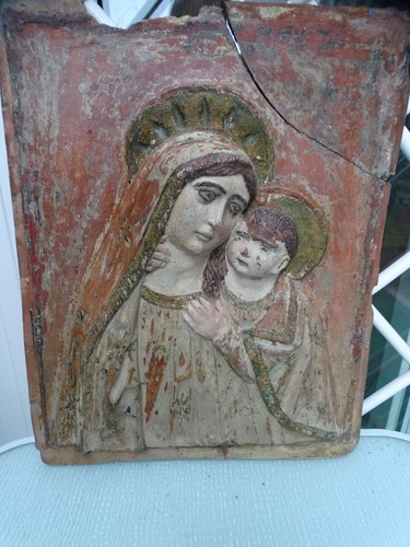Madonna con bambino antica - madonna,