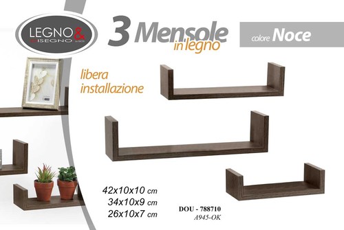 Set mensole parete - 3,