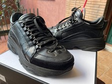 DSQUARED2 SNEAKERS LACE UP LOW TOP SNEAKERS BUMPY 551 TOTAL BLACK 42 ITA 8 UK