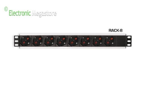 Multipresa rack 8 - 8, prese