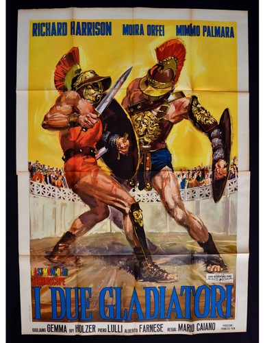 Manifesto due gladiatori - due,