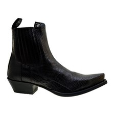 Stivaletti Sendra 1692P stampa pitone pelle nero accenno rosso taglia 43