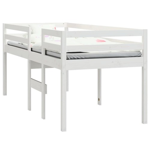 Vidaxl letto soppalco bianco - a,