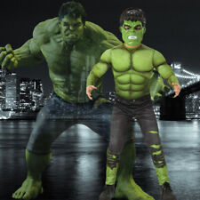 Cosplay Avengers Hulk Maschera Bambini Tuta Halloween Carnevale Abiti Ragazzi Costumi