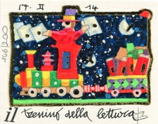 FRANCESCO MUSANTE - IL TRENINO DELLA LETTURA - serigrafia firmata