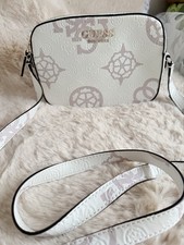 Borsa Guess monogramma bianca