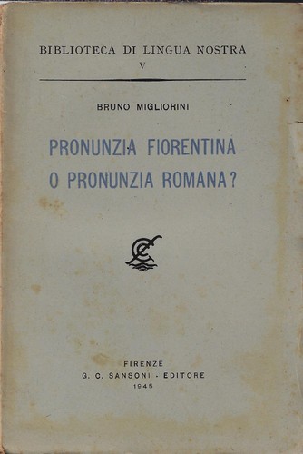 Migliorini brun pronunzia - migliorini, brun..pronunzia