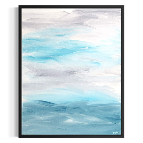 Quadro paesaggio costiero