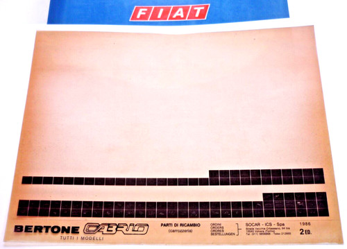Bertone cabrio 1986 - mj, (fiat
