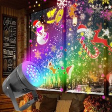 PROIETTORE LASER LUCI DI NATALE NATALIZIE ADDOBBO NATALIZIO PER ESTERNO DISEGNI