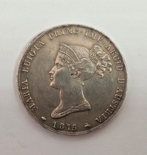 PARMA MARIA LUIGIA 5 LIRE 1815 PERIZIATA