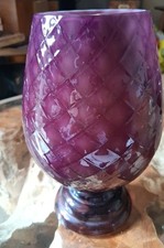 Vaso vintage in vetro ametista