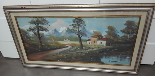 Quadro dipinto paesaggio - dipinto,
