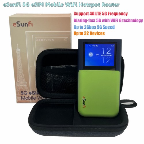 Sunhans esim mifi esunfi - 5g, 4g