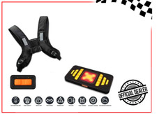 LUCI PER SICUREZZA Clic-light FRECCE INDOSSABILI MOTO MONOPATTINI EBIKE BICI 