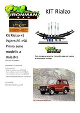 Kit rialzo off road for Nissan IRONMAN for Pajero dal 1986 al 1990  +5 cm balest