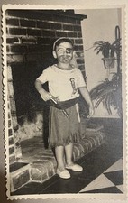 Foto bambino Carnevale - costume pirata - anni 50. 8 x 13 cm