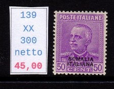 Somalia Effige Vittorio Emanuele III c 50  nuovi gomma integra mnh