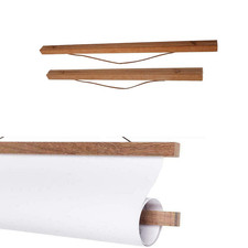 Classico Magnetico IN Legno Foto Rotolo Gancio Noce Cornice for Decorazione Muro