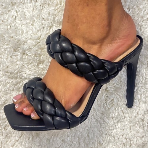 Steve madden nero intrecciato - nero,
