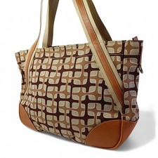 Borsa Prada in tela marrone