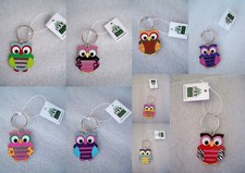 PORTACHIAVI METALLO LACCATO GUFO GUFETTO "MAIUGUALI" KEYRING