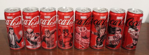 Coca cola marvel set completo - coca,
