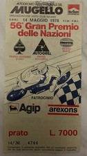 Biglietto 56^ Gran Premio Delle Nazioni Mugello 1978 Moto Gp Roberts