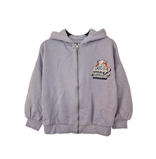 Ex M&S Snoopy Giacca Felpa con Cappuccio Ragazza Zip Lilla 6-12Anni NUOVO