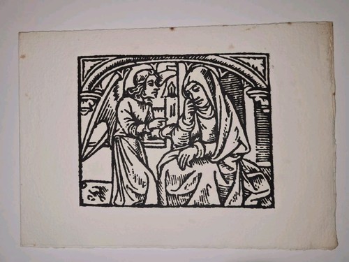 Xilografia dell annunciazione - xilografia, dell'annunciazione
